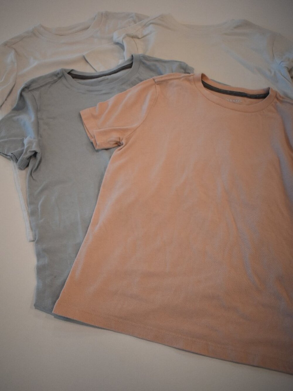 Boys Size M 8 T Shirt Bundle Old Navy Cat & Jack 4 Pack Pastel Basic Tees